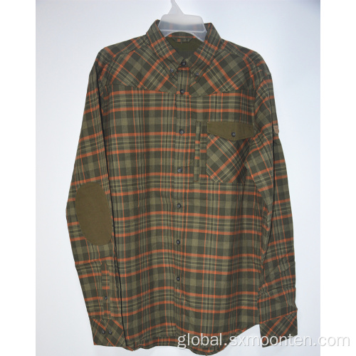 Check Flannel Hood Shirts 100% Cotton Winter Flannel Shirt Supplier